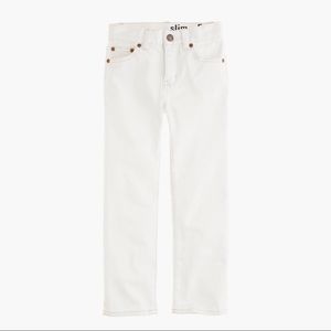 Crewcuts Slim 5 White denim Sz 5 boys